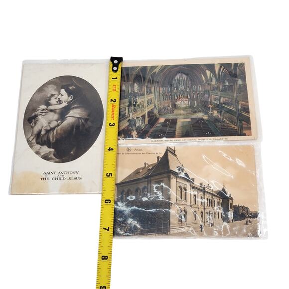 Junk Drawer Lot of 3 Vtg Cathedral Religious Spiritual Postcards 5.25" x 3.5" - Picture 2 of 4